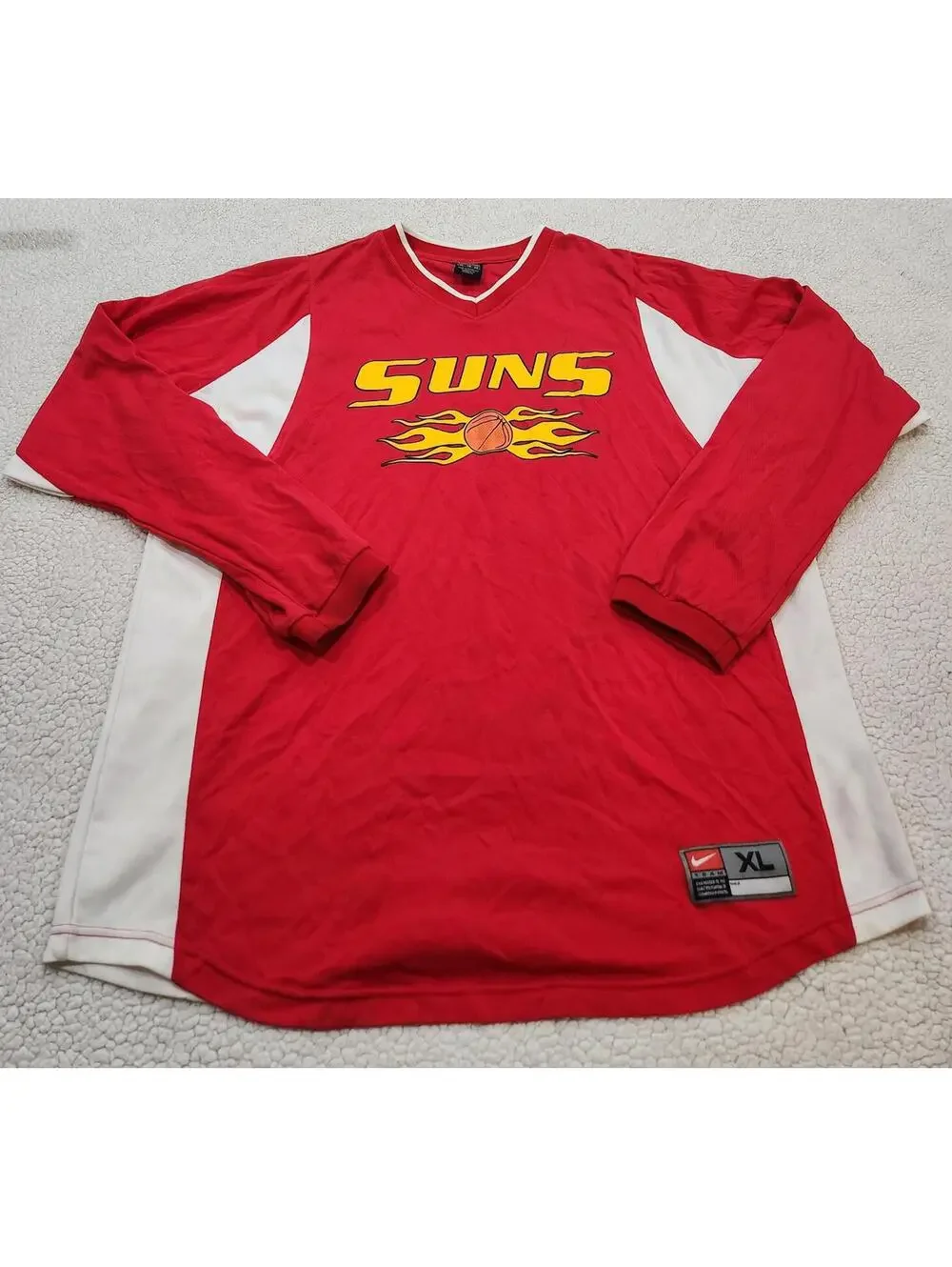 Vintage Nike Phoenix Suns Long Sleeve Jersey #32 Size XL 1990's Y2K